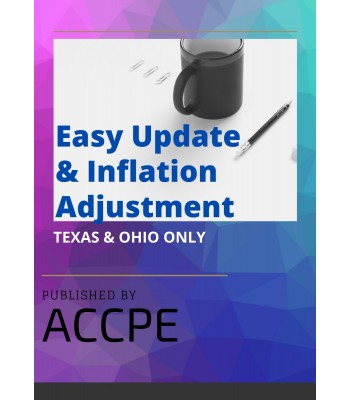 2022/2021 Easy Update & Inflation Adjustments TEXAS & OHIO ONLY